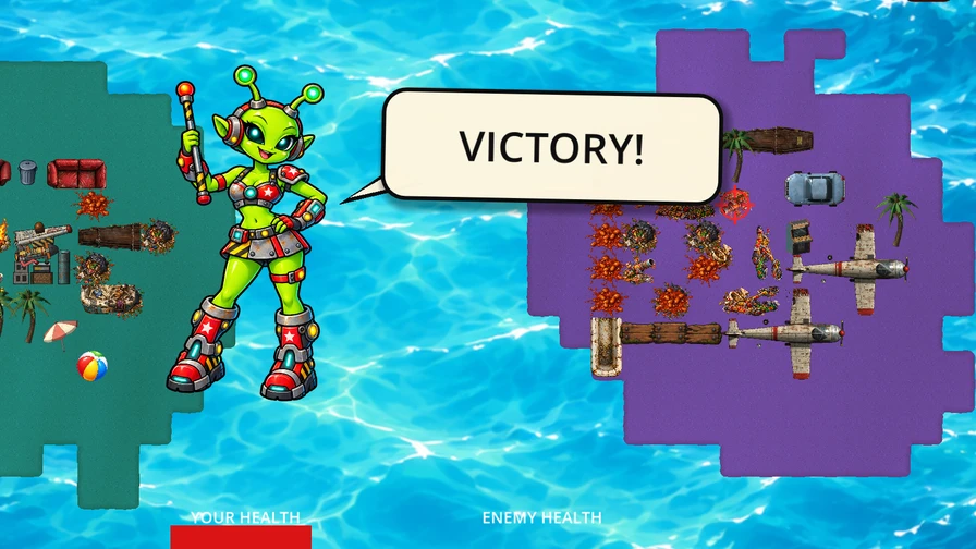 The announcer celebrating a victory