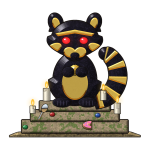 Raccoon Idol Sacred Object